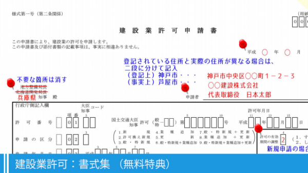 建設業許可:書式集